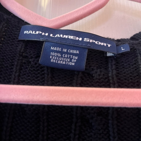 Ralph Lauren Sport Black Knit Top - Picture 3 of 3